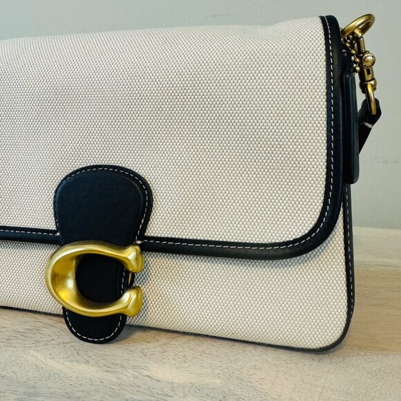Coach Soft Tabby Shoulder Bag in Canvas, EUC - Picture 3 of 14